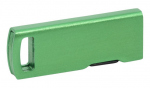 Podręczny oraz stylowy pendrive plastikowo-metalowy SLIM - zielony
